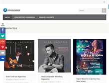 Tablet Screenshot of concierto.la-vitrola.com.ar
